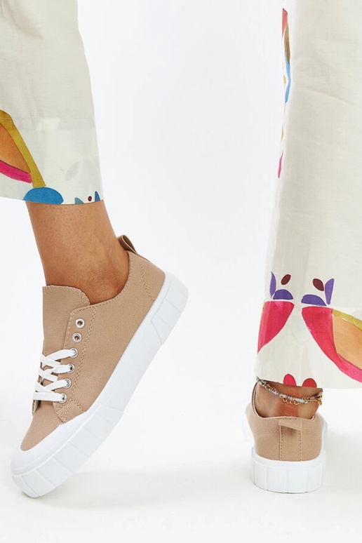 Eduards brune stof sneakers Eduards brune stof sneakers