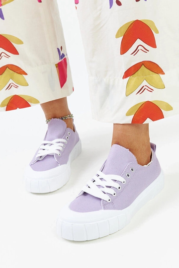 Eduards sneakers i lilla stof 2