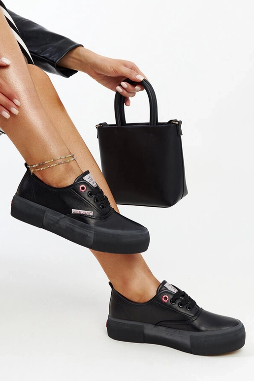 Sorte damesneakers CROSS JEANS