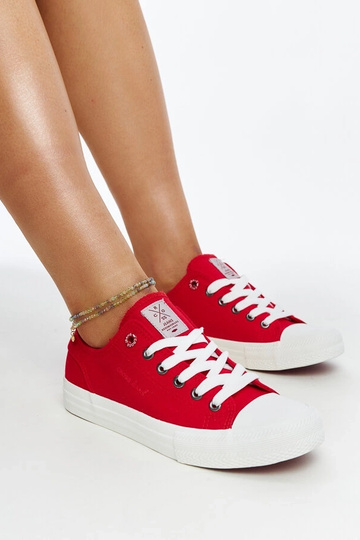 Røde damesneakers CROSS JEANS