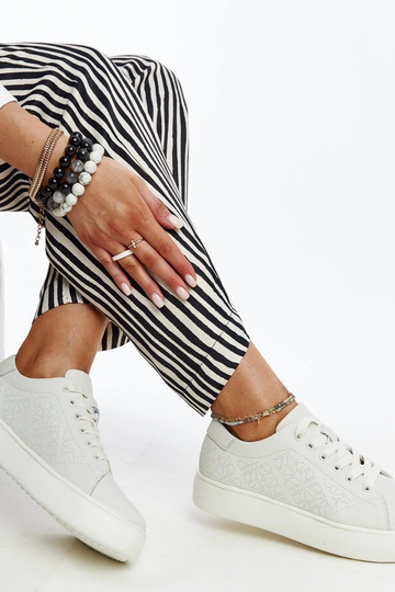 Beige leren sneakers Sireen