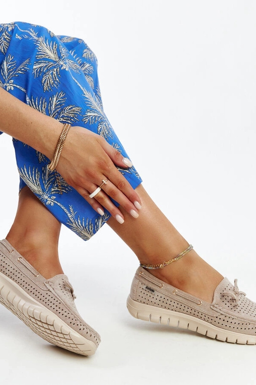 Barika bruine mokassins met leren... Barika bruine mokassins met leren...