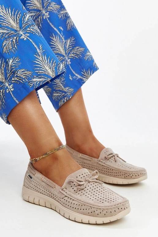 Barika bruine mokassins met leren... Barika bruine mokassins met leren...