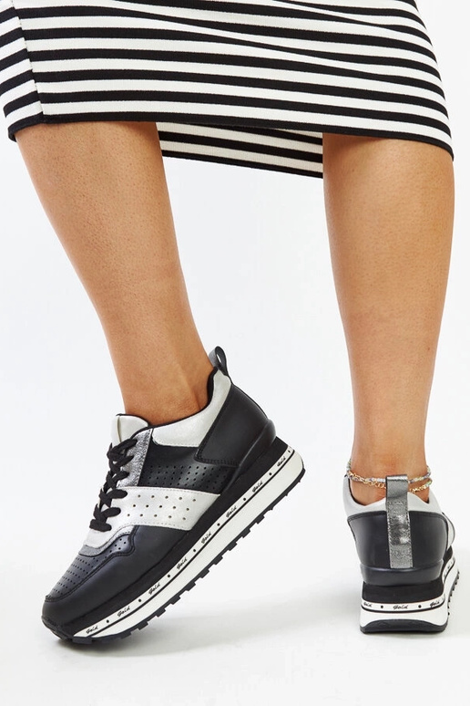 Sorte højsålede sneakers Askalua