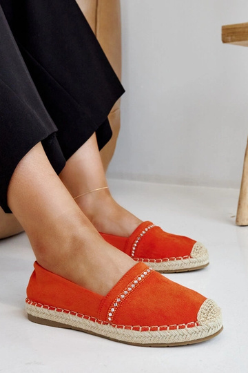 Orange Espadriller med...
