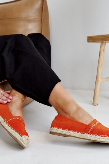 Orange Espadriller med Zirkoner Abia 2