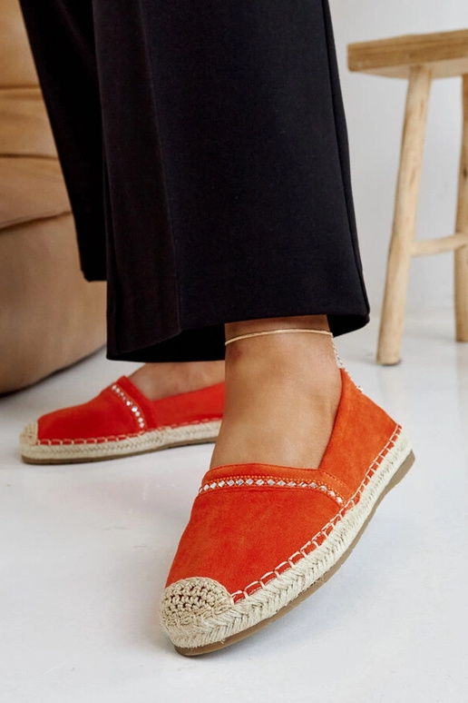 Orange Espadriller med Zirkoner Abia