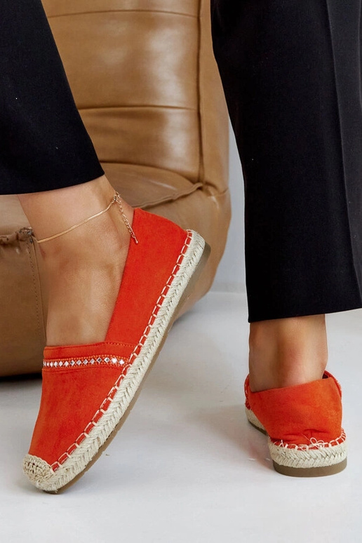 Orange Espadriller med Zirkoner Abia