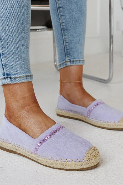 Lilla espadriller med zirkoner Abia