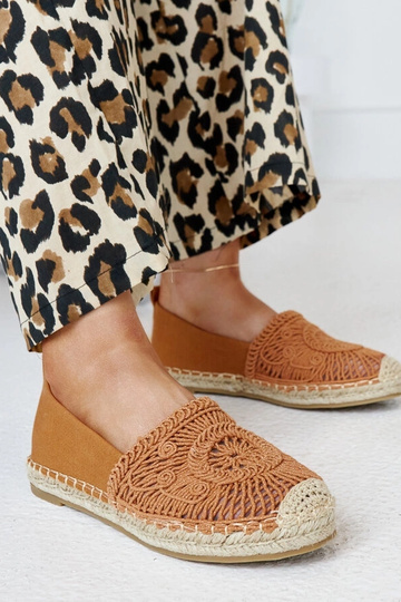Brune Kalba Broderi Espadriller 2
