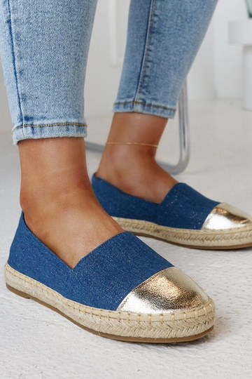 Surana Blå og Guld Glitter Espadrilles 2