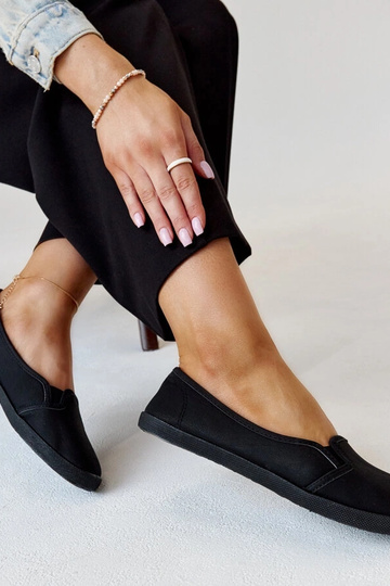Zwarte veterschoenen van kunstleer, Wordana