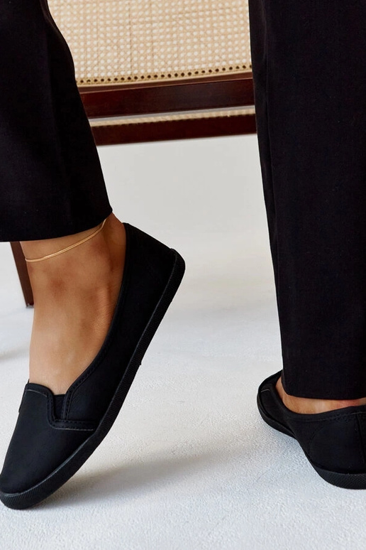 Zwarte veterschoenen van kunstleer,...