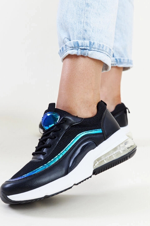 Sorte sneakers med Jelka hologram