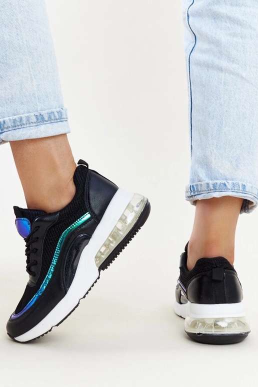 Sorte sneakers med Jelka hologram