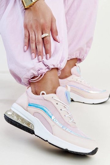 Pink sneakers med et Jelka hologram 2