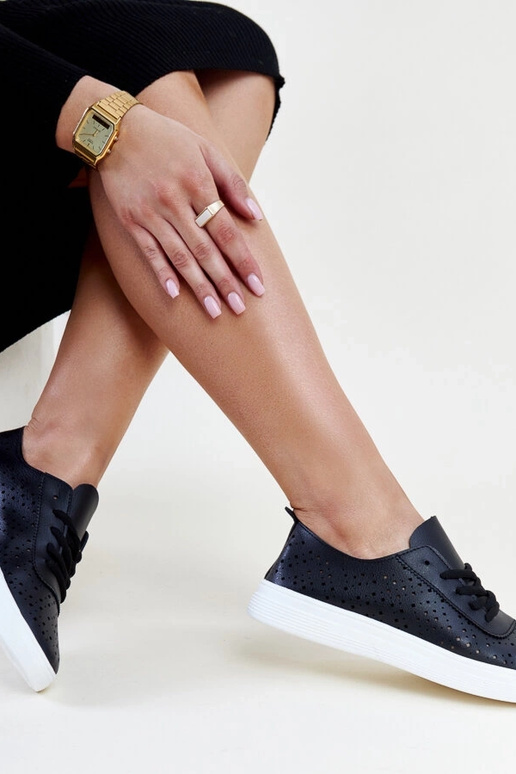 Sorte gennembrudte Manoek sneakers Sorte gennembrudte Manoek sneakers