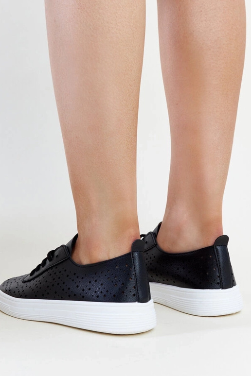 Sorte gennembrudte Manoek sneakers Sorte gennembrudte Manoek sneakers