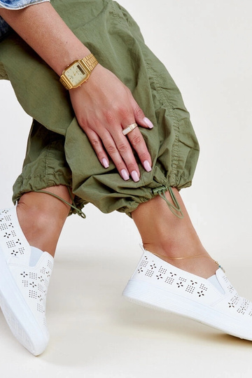 Hilal hvide slip-on sneakers 2