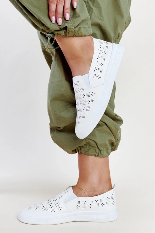 Hilal hvide slip-on sneakers Hilal hvide slip-on sneakers