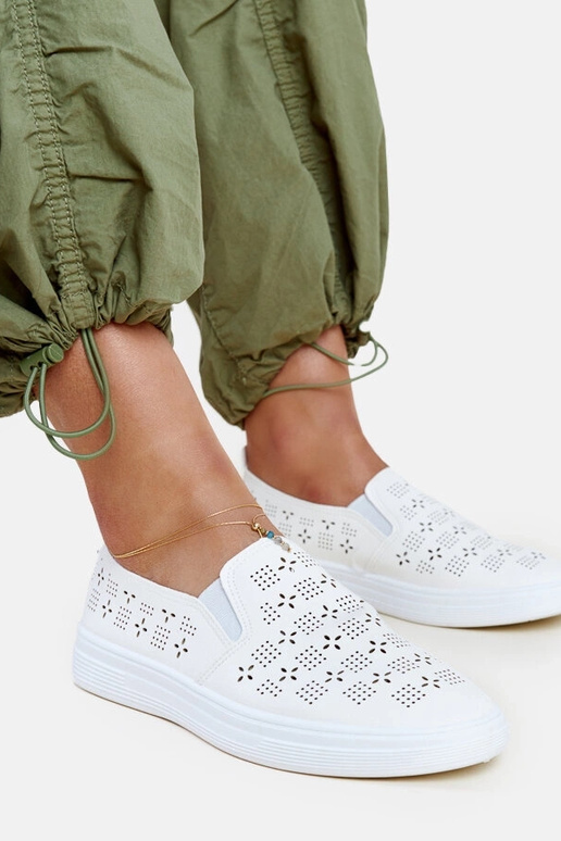 Hilal hvide slip-on sneakers Hilal hvide slip-on sneakers