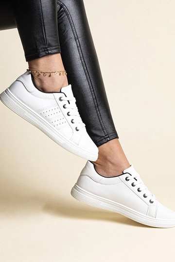 Hvide sneakers øko læder... 2