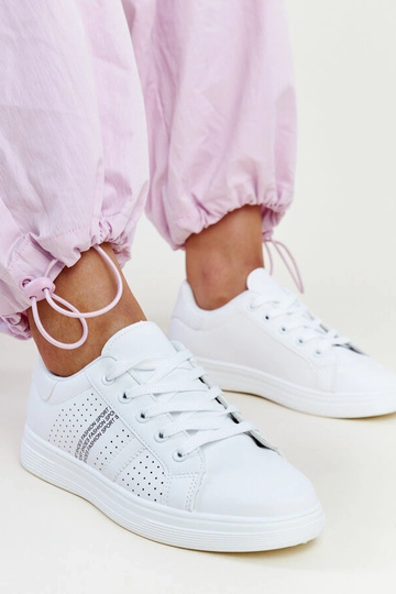 Hvide sneakers øko læder...