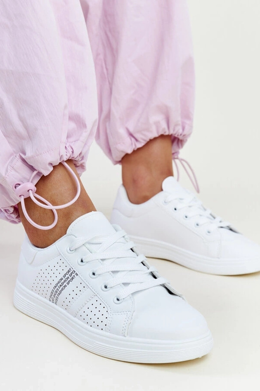 Hvide sneakers øko læder Berdine