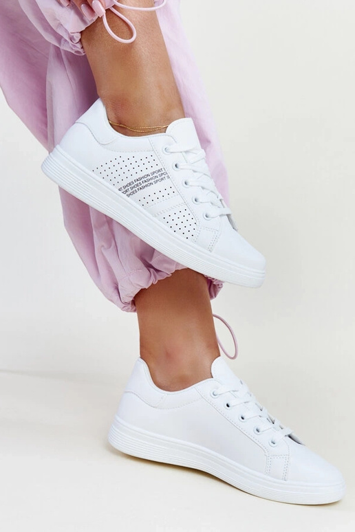 Hvide sneakers øko læder Berdine