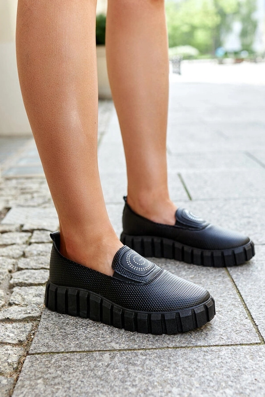 Sorte halvstøvler med massiv Teska-sål Sorte halvstøvler med massiv Teska-sål