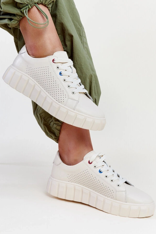 Beige leren sneakers Zvonka Beige leren sneakers Zvonka