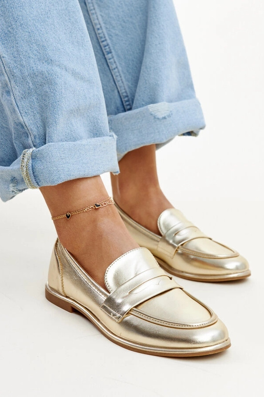 Gouden klassieke mocassins Nasia Gouden klassieke mocassins Nasia