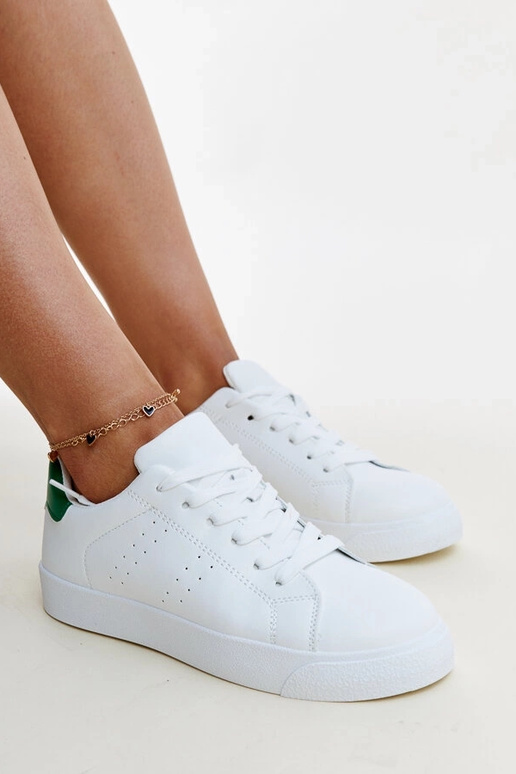 Akila hvide og grønne sneakers