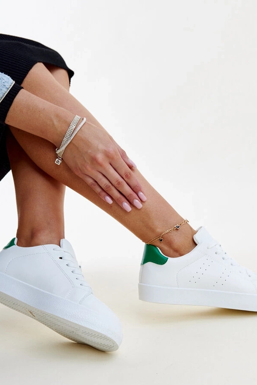 Akila hvide og grønne sneakers