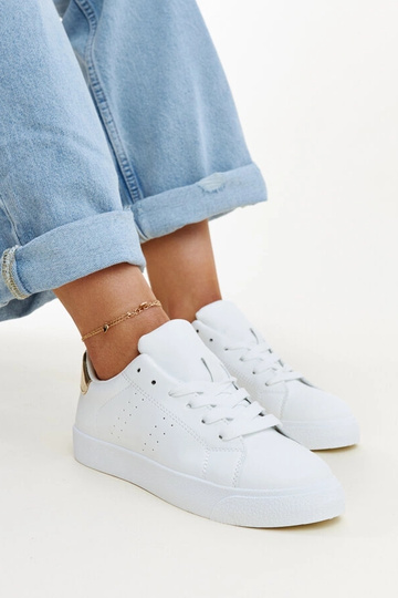 Akila sneakers i hvid og guld