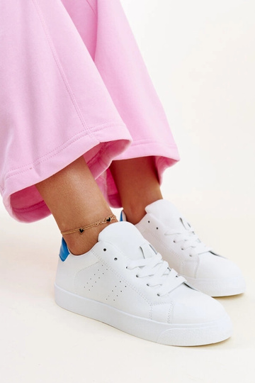 Hvide og blå Akila sneakers 2