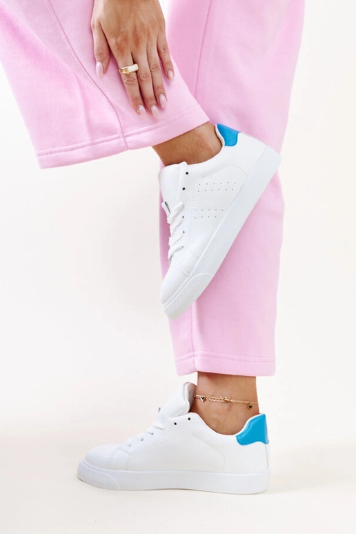 Hvide og blå Akila sneakers