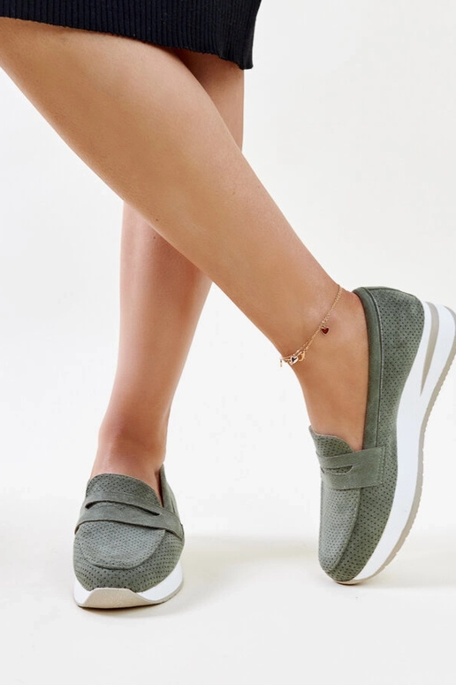 Grønne perforerede Muna sko Grønne perforerede Muna sko