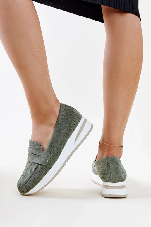 Grønne perforerede Muna sko Grønne perforerede Muna sko