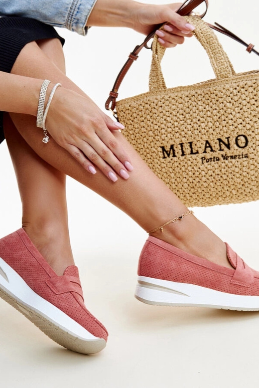 Pink perforerede Muna sko Pink perforerede Muna sko