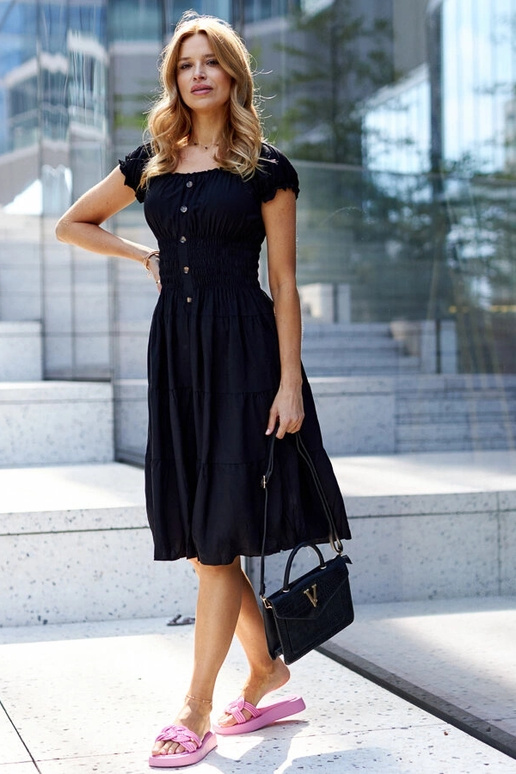 Ferrei Mørk Pink Gummi Flip-Flops