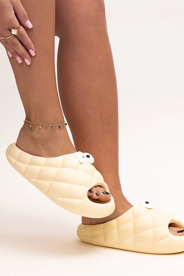 Beige skum flip-flops med... 2