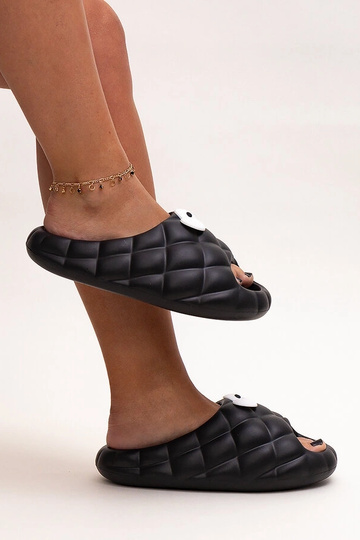 Sorte skumflip flops med...