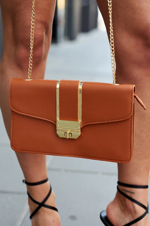 Brun Elmia kæde skuldertaske Brun Elmia kæde skuldertaske