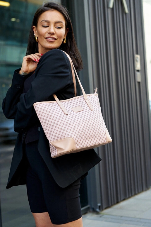 Pink mønstret skuldertaske Kesiran Pink mønstret skuldertaske Kesiran