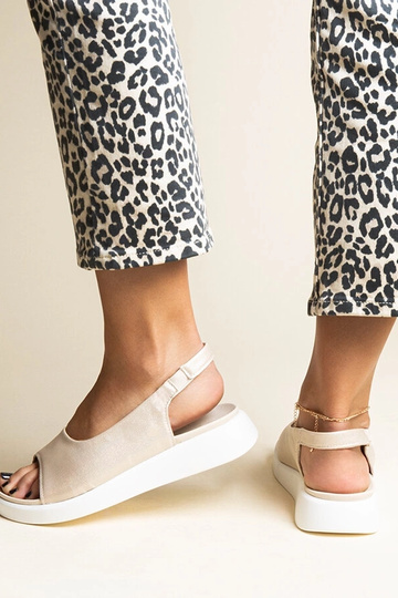 Taylaka Gold Glitter Slip-On sandaler 2