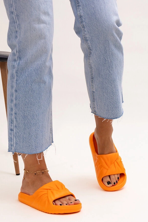 Orange Cunta Foam Flip Flops
