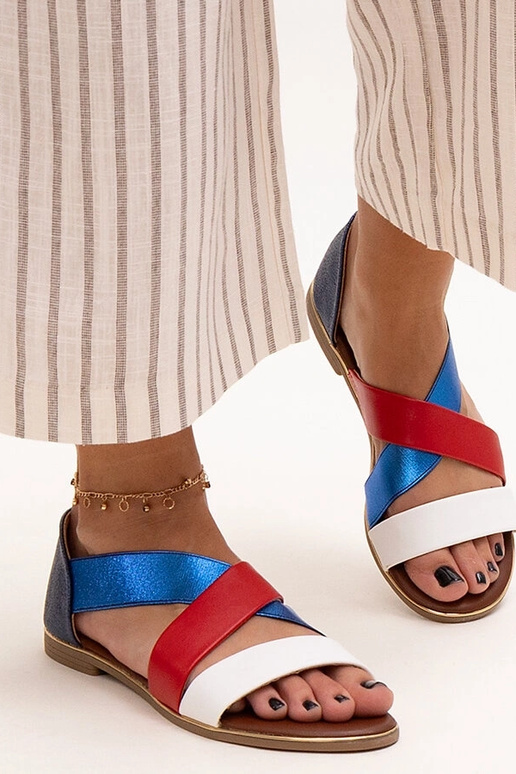 Massawa farverige lukkede hælsandaler