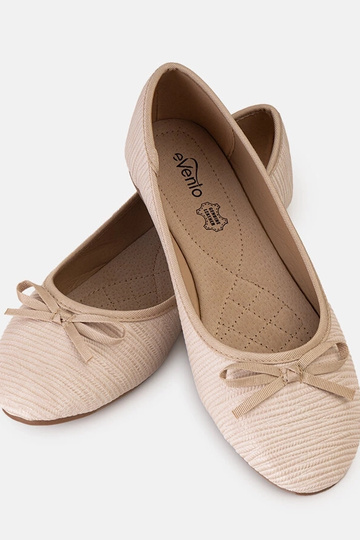 Beige ballerinaer med...