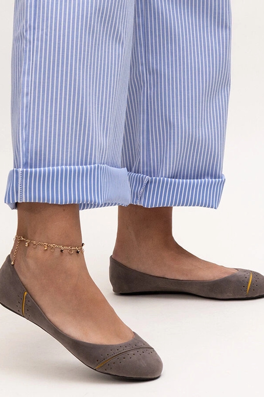 Grijze klassieke ballerina's Dorris